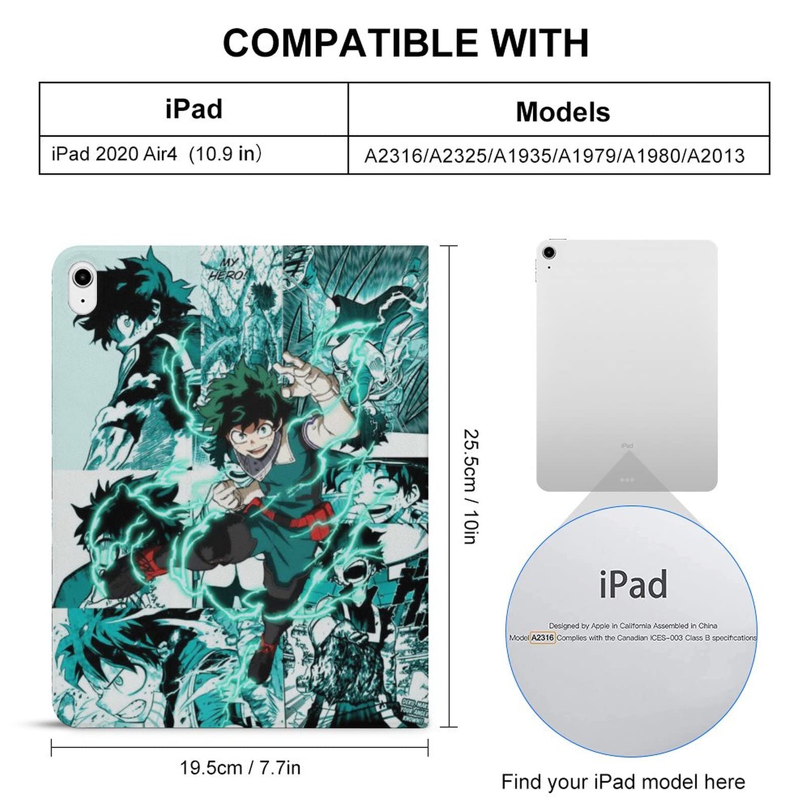 Academia Todoroki Todoroki Ipad Case Anime Printing ​Case For IPad